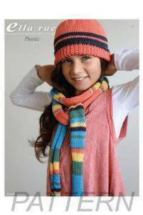 Ella Rae Phoenix Scarf and Beanie PATTERN ONLY