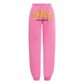 Enjoie LA Sweatpants (Unisex-Pink)