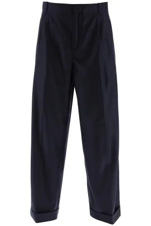 Etro striped wool cropped trousers