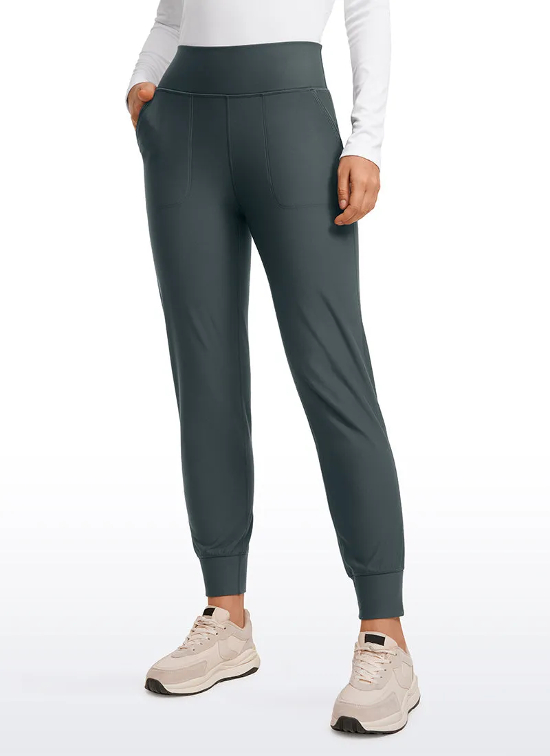 Fleece Lined Soft Workout Joggers with Pockets 27.5"