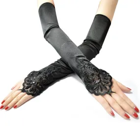 Floral Finger Loop Gloves