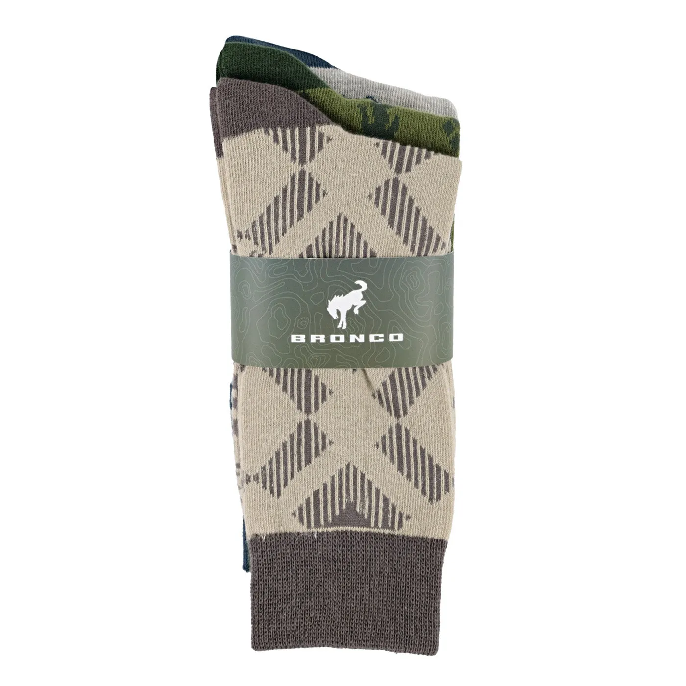 Ford Bronco Men's 3pk Knit Dress Socks