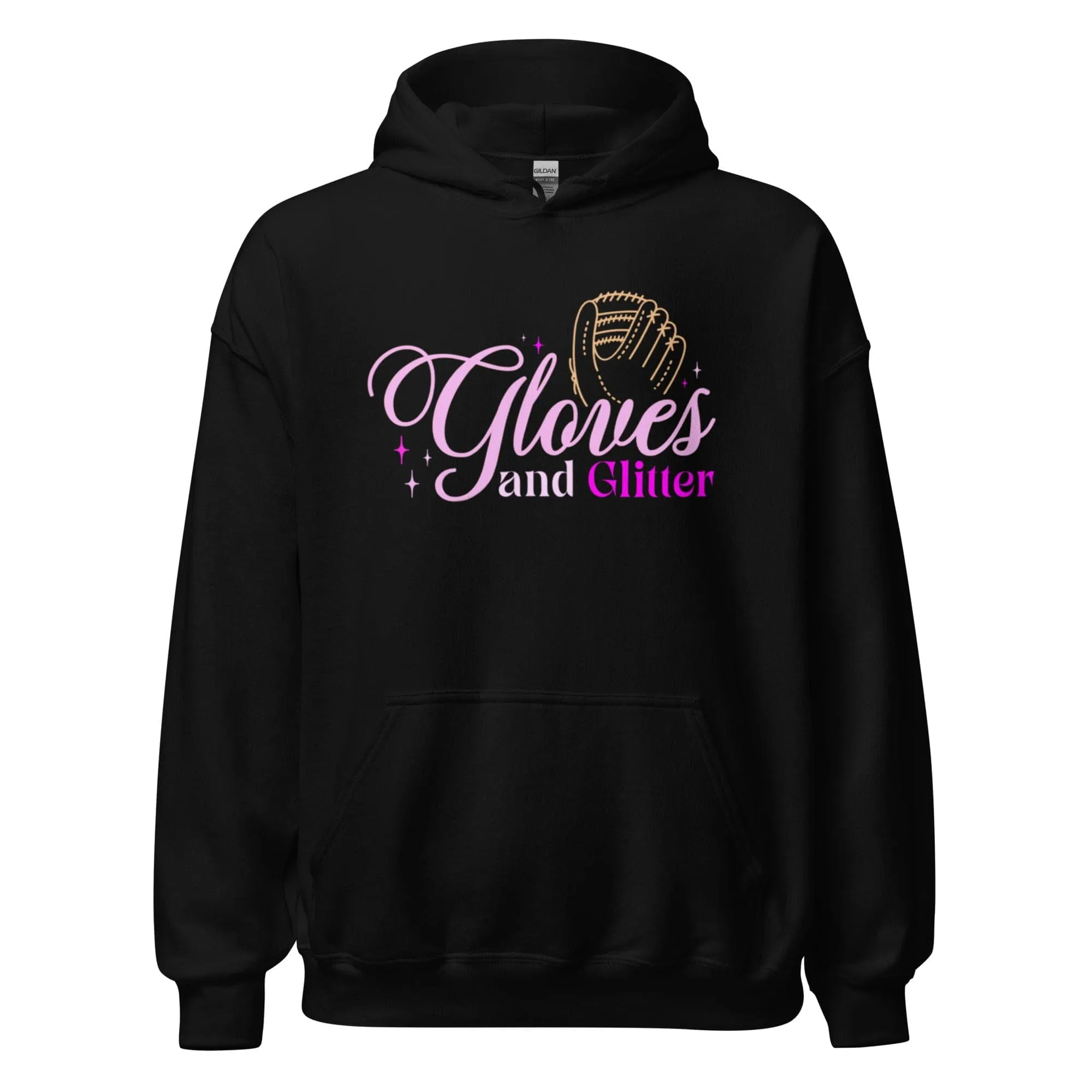 Gloves And Glitter Pink - Adult Hoodie