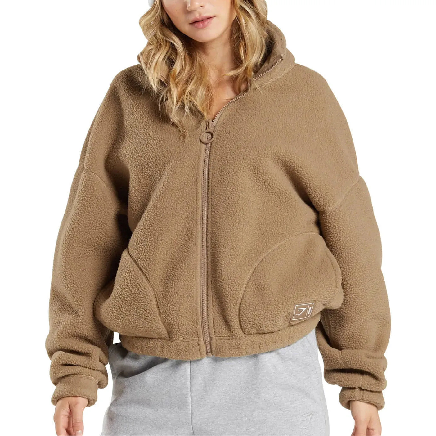 Gymshark Sherpa Womens Jacket - Brown