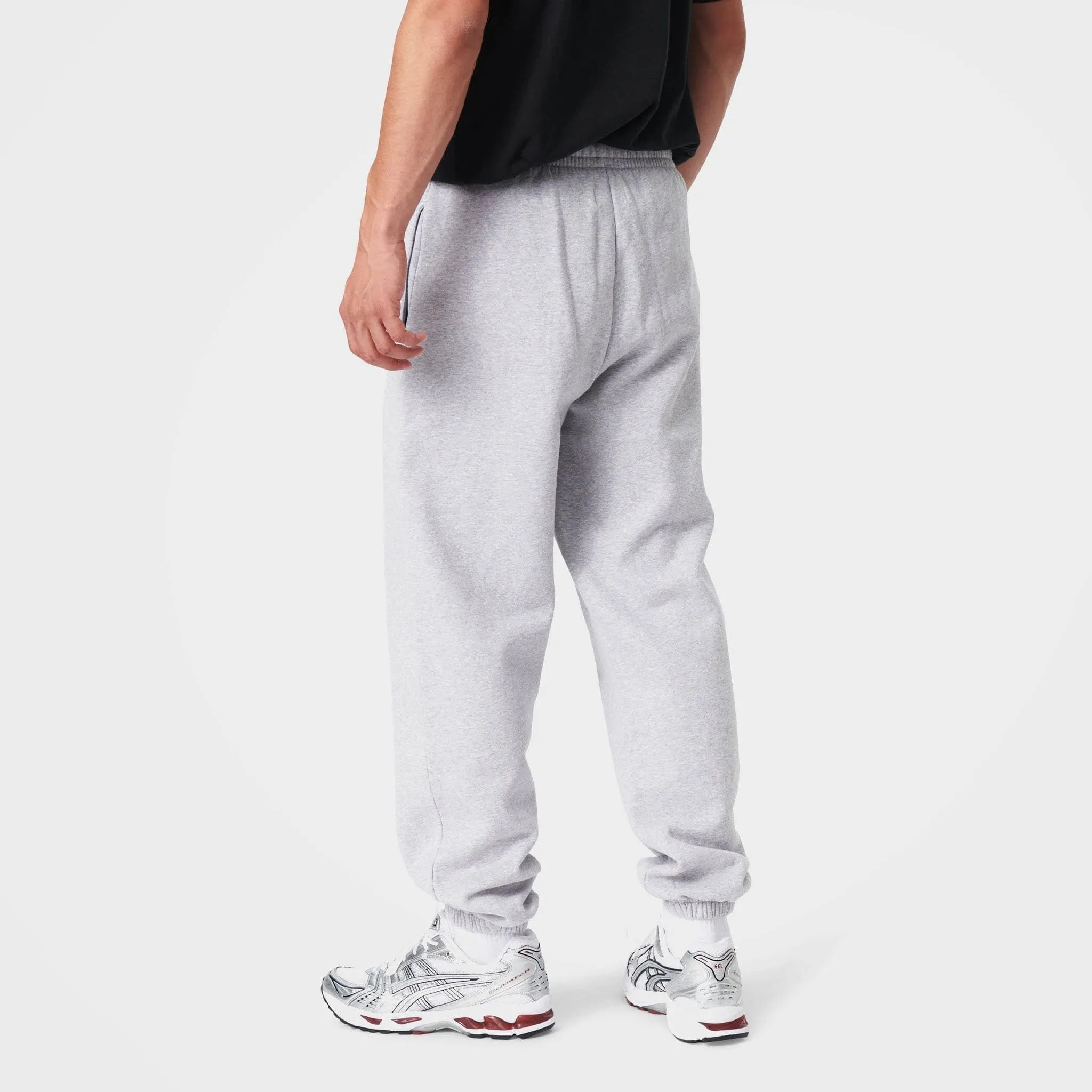 Heather Grey Organic Cotton Sweatpants by 7Days Active