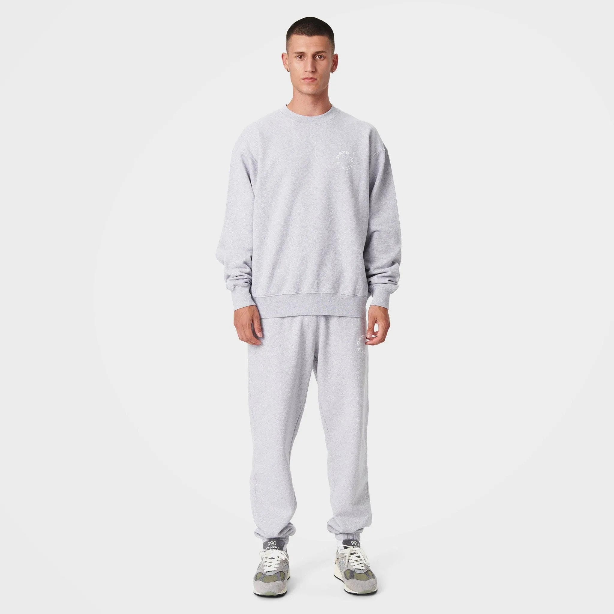 Heather Grey Organic Cotton Sweatpants by 7Days Active