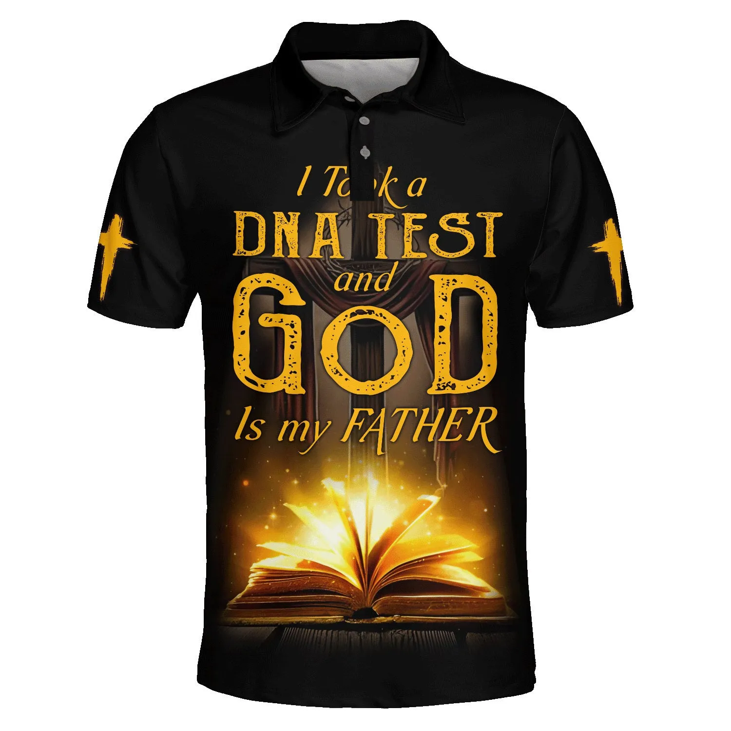 I Took A Dna Test And God Is My Father Polo Shirt - Christian Shirts & Shorts