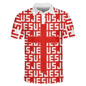 Jesus Cross Polo Shirt - Christian Shirts & Shorts