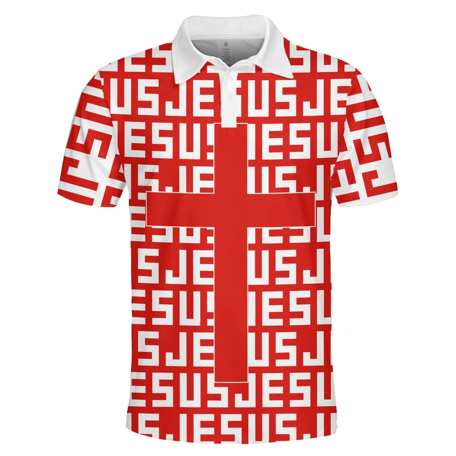 Jesus Cross Polo Shirt - Christian Shirts & Shorts