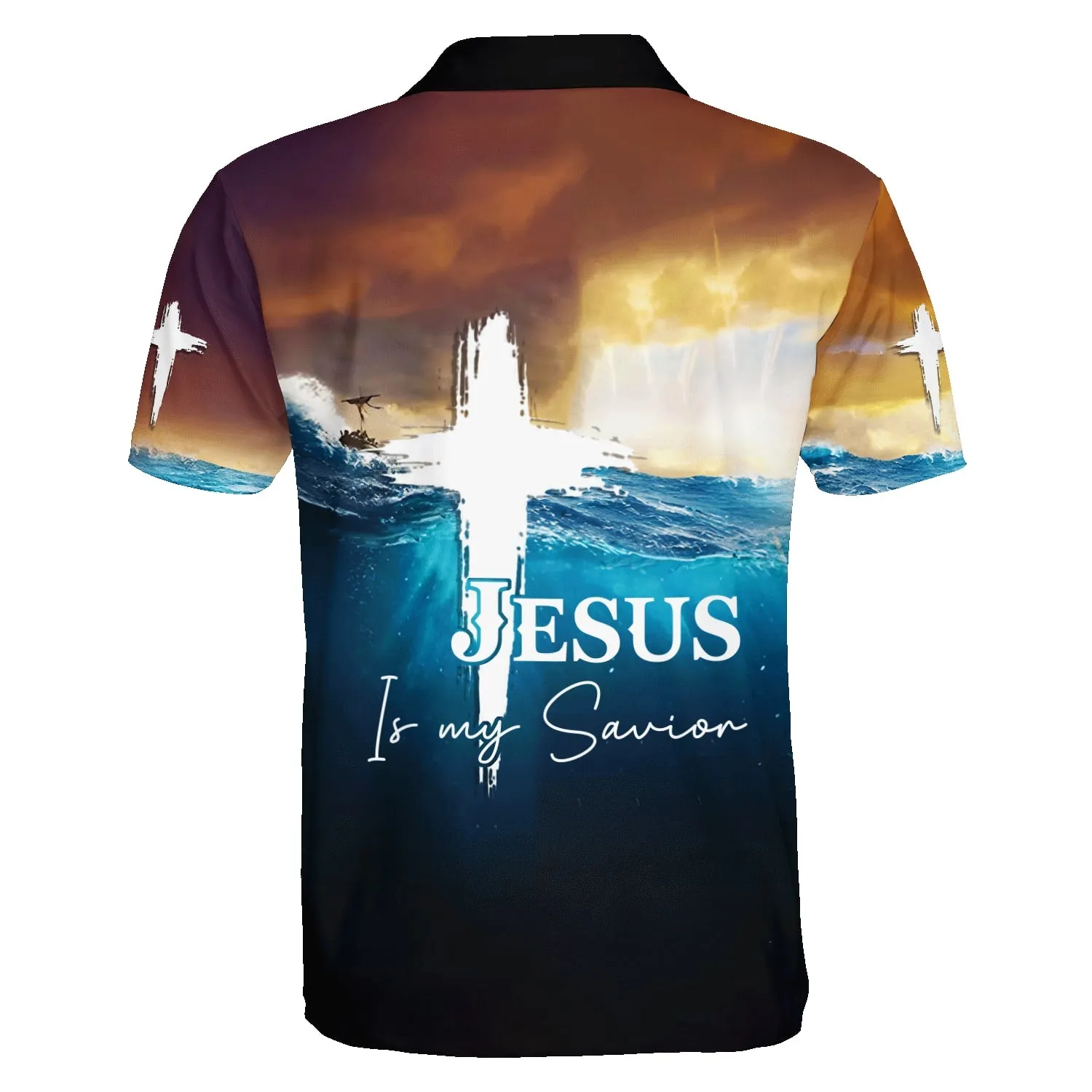 Jesus Is My Savior Hands Polo Shirt - Christian Shirts & Shorts