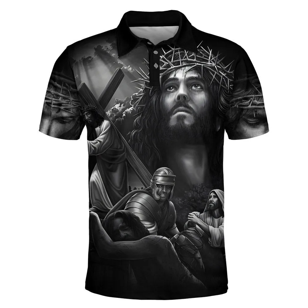 Jesus Warrior Polo Shirt - Christian Shirts & Shorts