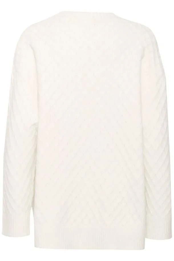 Kaffe Selma Knit Pullover in Chalk