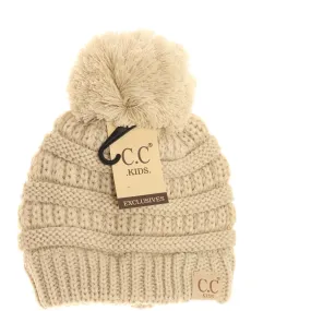 Kids Pom CC Beanies