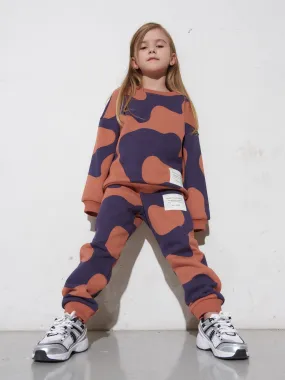 Kids' Swirl Sweatpants Brown