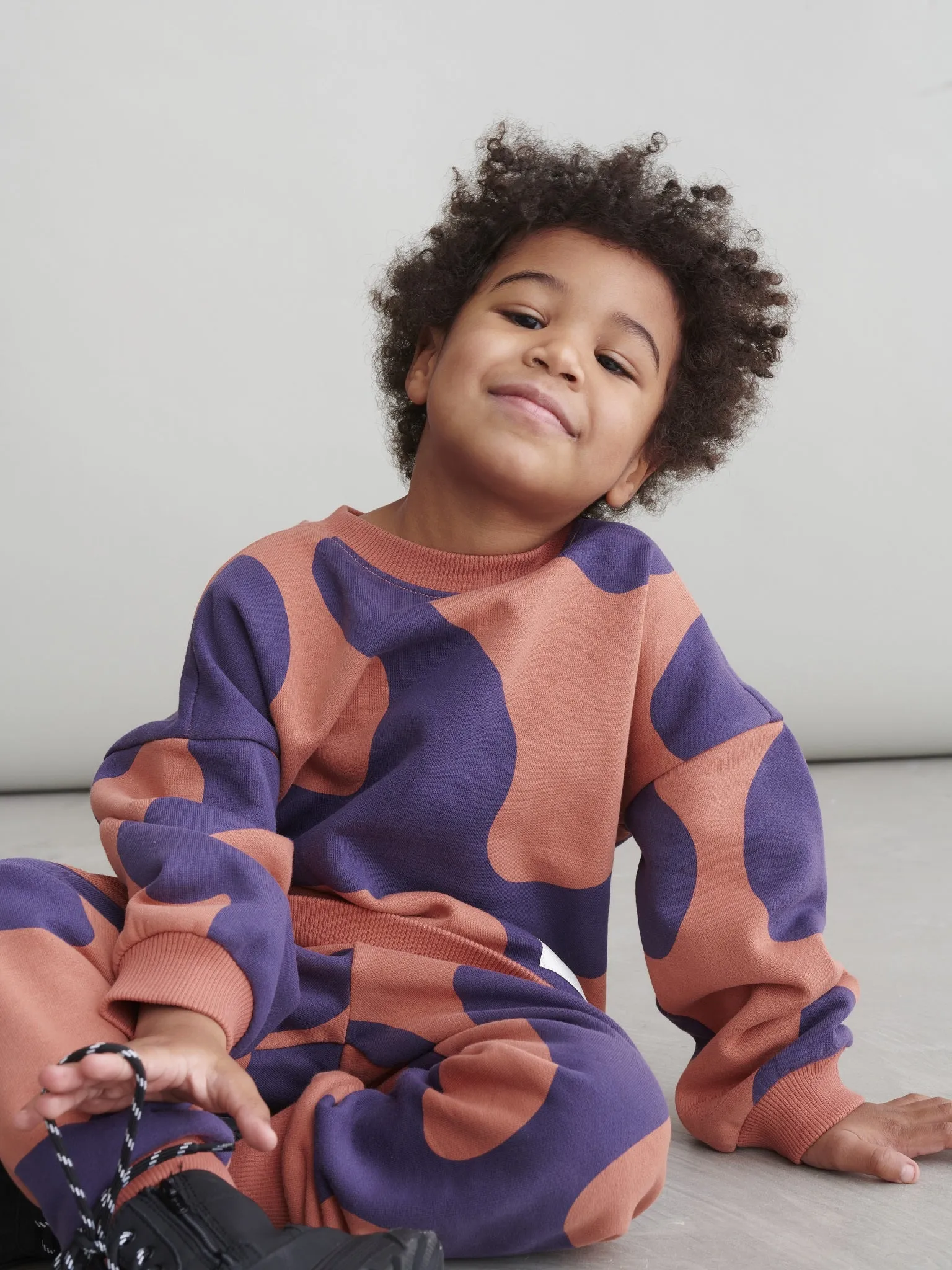 Kids' Swirl Sweatpants Brown