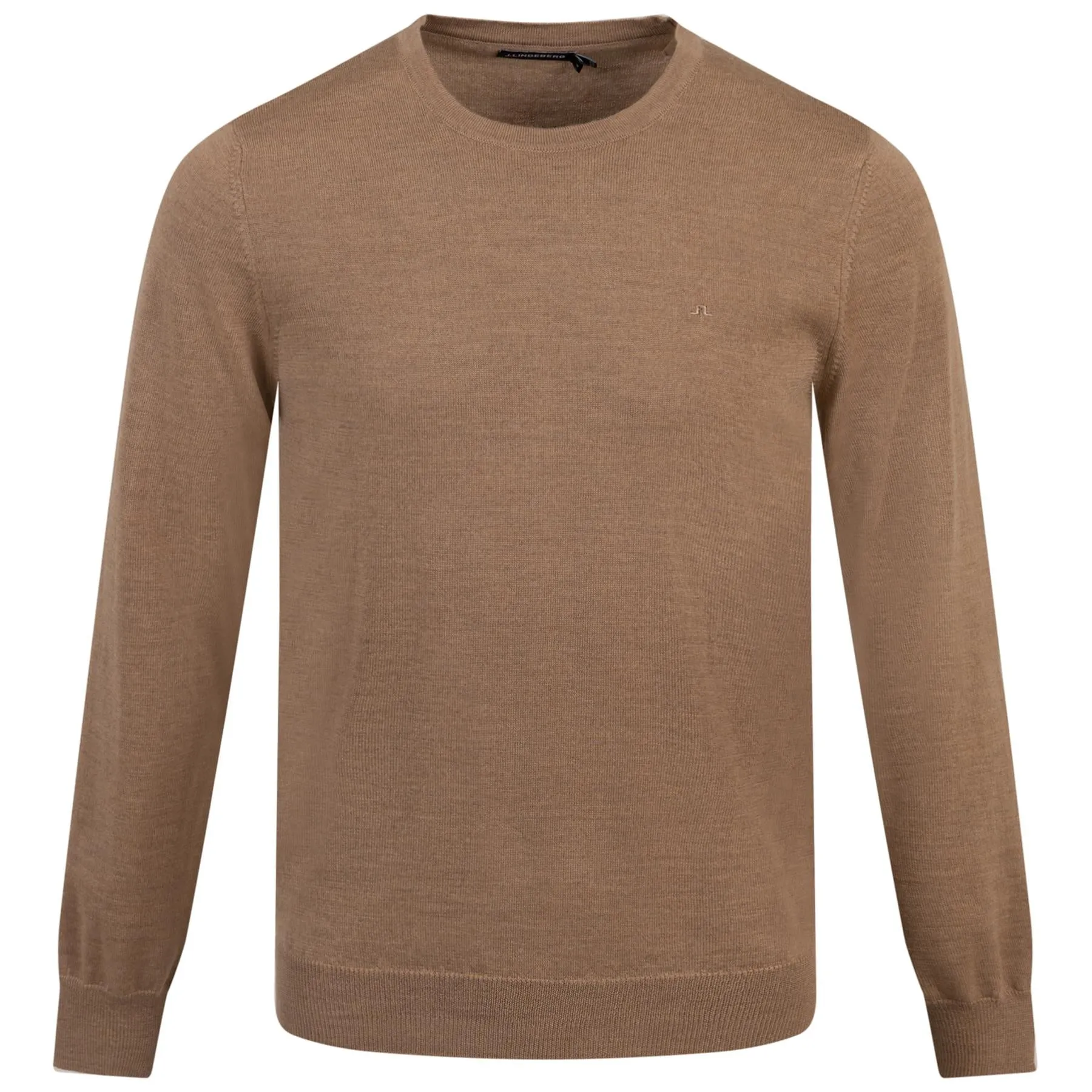 Lyle Merino Crewneck Sweater Chipmunk Melange - AW23