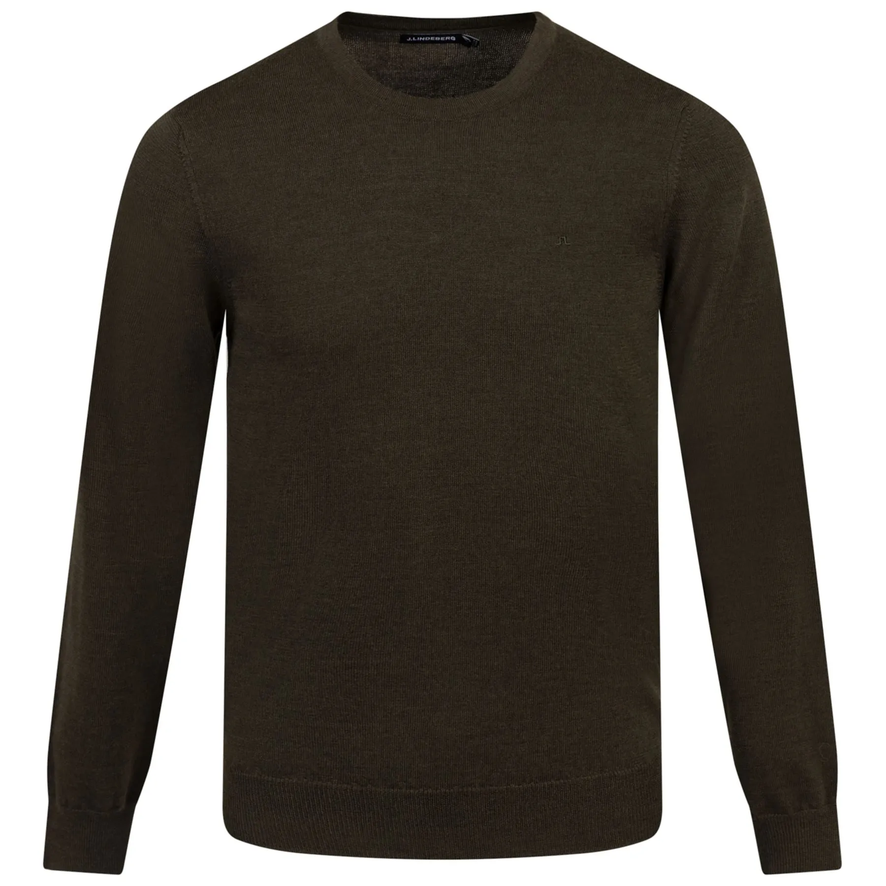 Lyle Merino Crewneck Sweater Forest Green - AW23