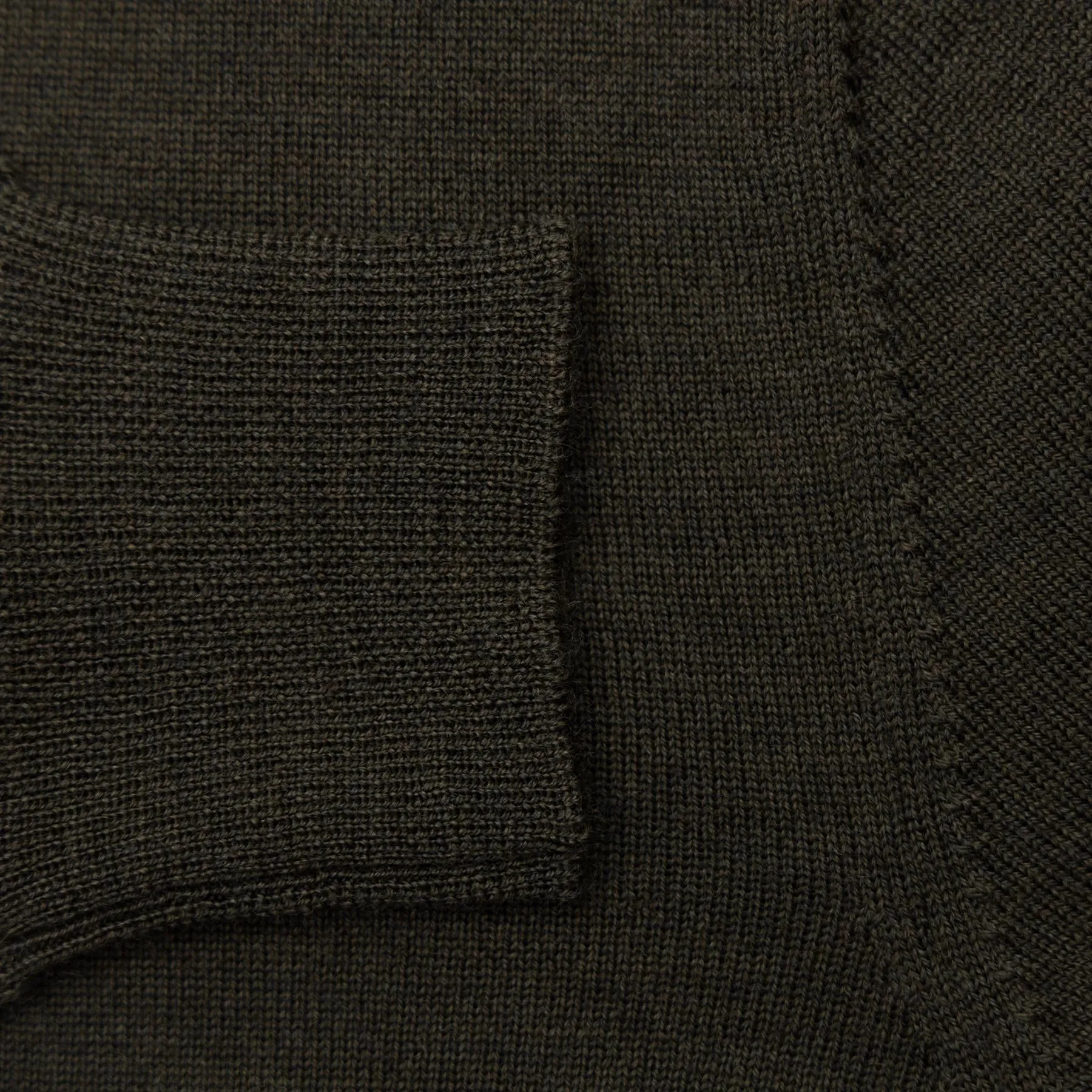 Lyle Merino Crewneck Sweater Forest Green - AW23