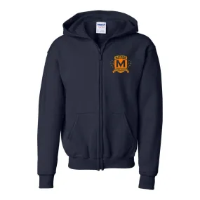 Mather K1- 5 Navy  Full Zip Hoodie -Kids