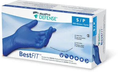 MedPro Defense BestFIT Nitrile Powder-Free Exam Gloves