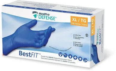 MedPro Defense BestFIT Nitrile Powder-Free Exam Gloves