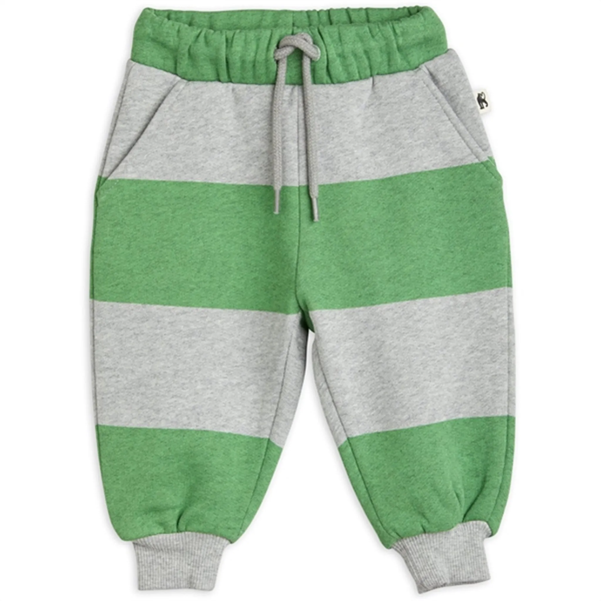 Mini Rodini Stripe Sweatpants Green