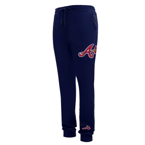 MLB ATLANTA BRAVES CLASSIC CHENILLE MEN'S JOGGER (MIDNIGHT NAVY)