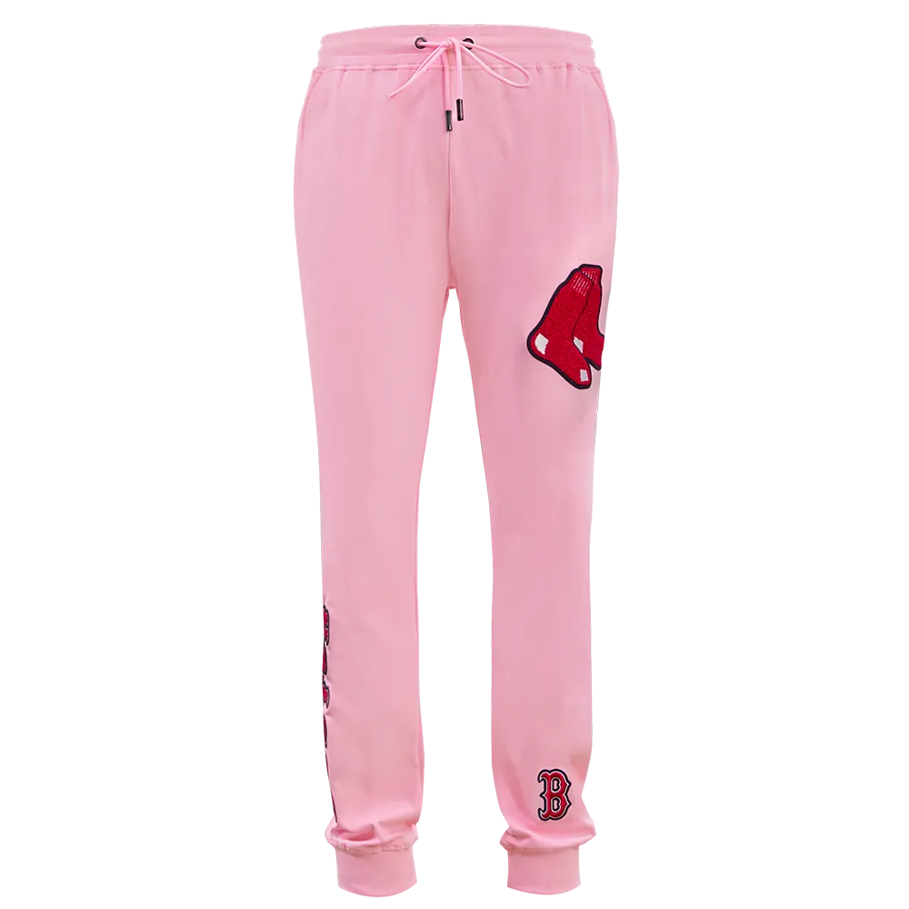 MLB BOSTON RED SOX CLASSIC CHENILLE MEN'S JOGGER (PINK)