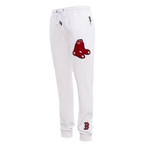 MLB BOSTON RED SOX CLASSIC CHENILLE MEN'S JOGGER (WHITE)