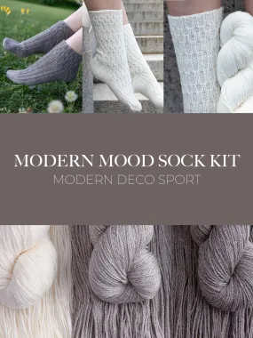 Modern Mood sock Kit <br><small>yarn & knitting pattern kit</small>