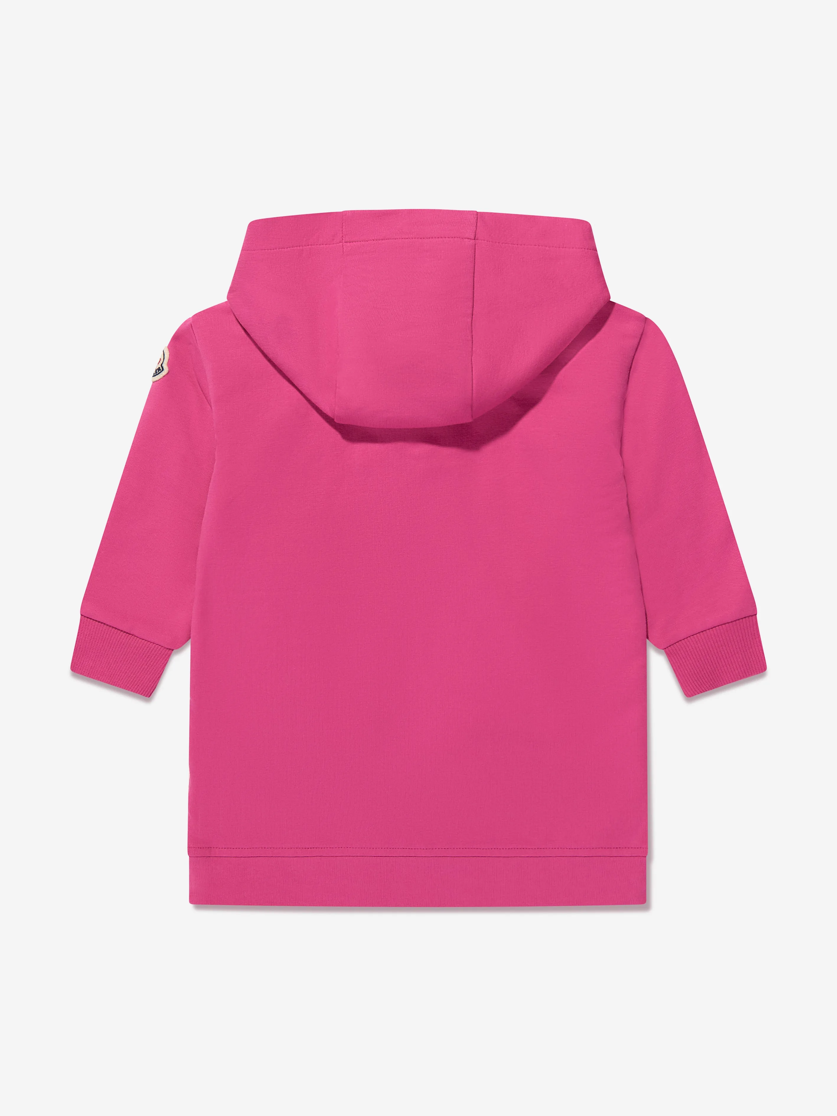 Moncler Enfant Baby Girls Hooded Sweater Dress in Pink