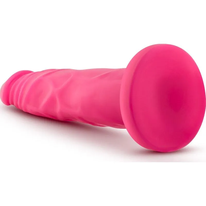 Neo Dual Density Cock 7.5in Neon Pink