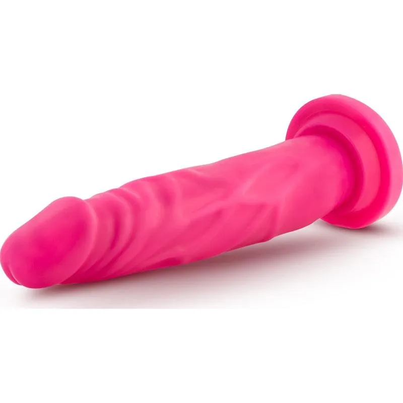 Neo Dual Density Cock 7.5in Neon Pink