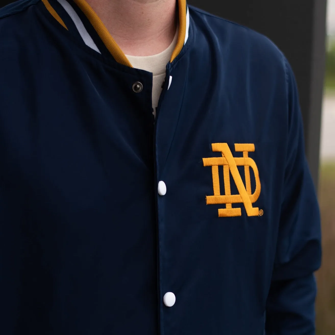 Notre Dame Vintage Monogram Bomber Jacket