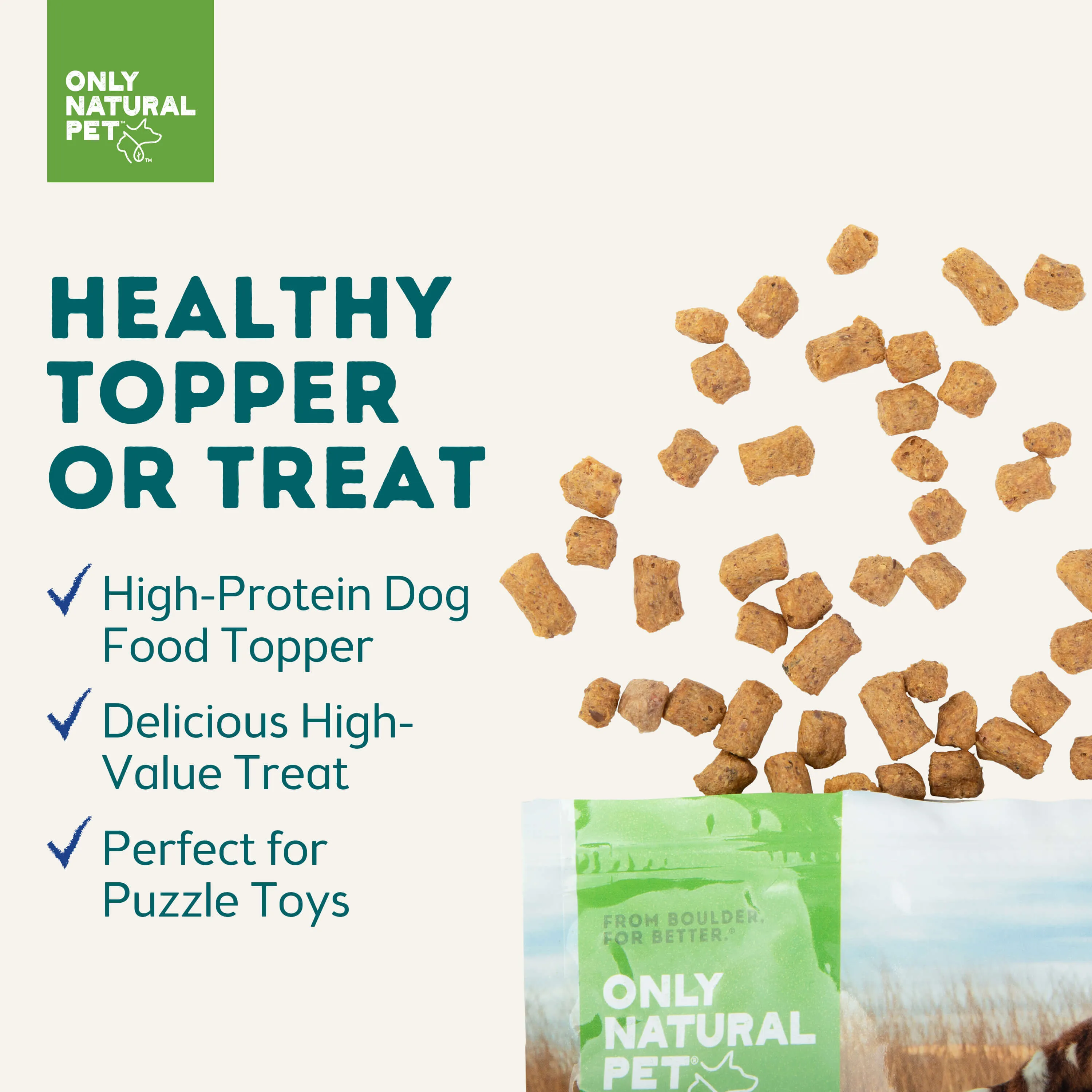 Only Natural Pet Raw Toppers Skin   Coat Formula Dog Food Topper