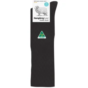 Over the Knee Merino Wool Socks in Black - Aussie Made