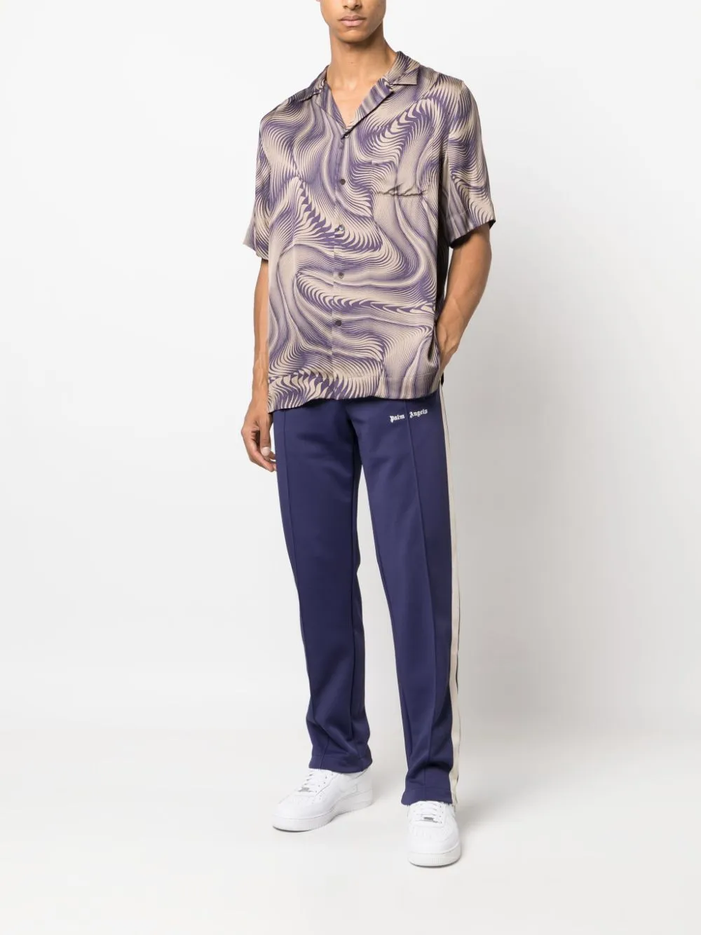 Palm Angels Trousers Blue