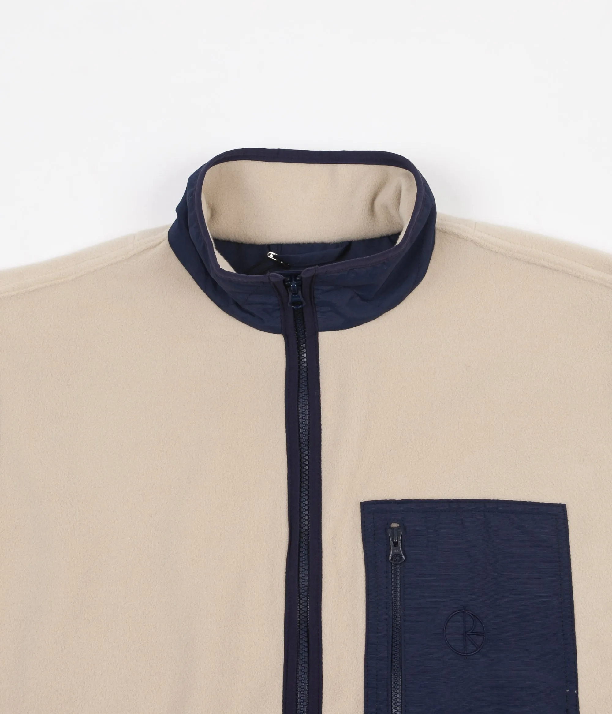 Polar Stenstrom Fleece Vest - Sand / Navy