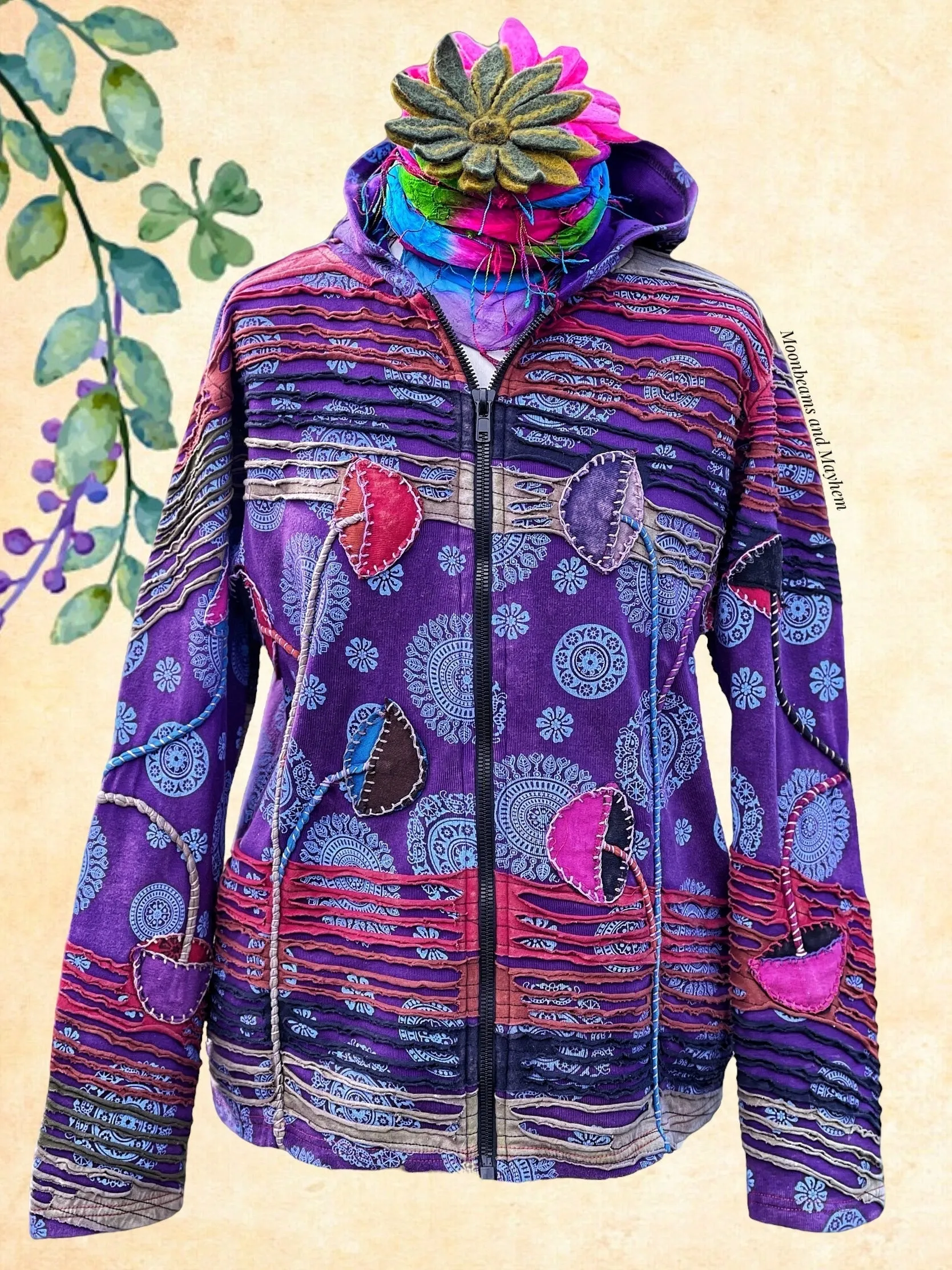 PURPLE WOODLAND DREAMS JACKET S / M / L