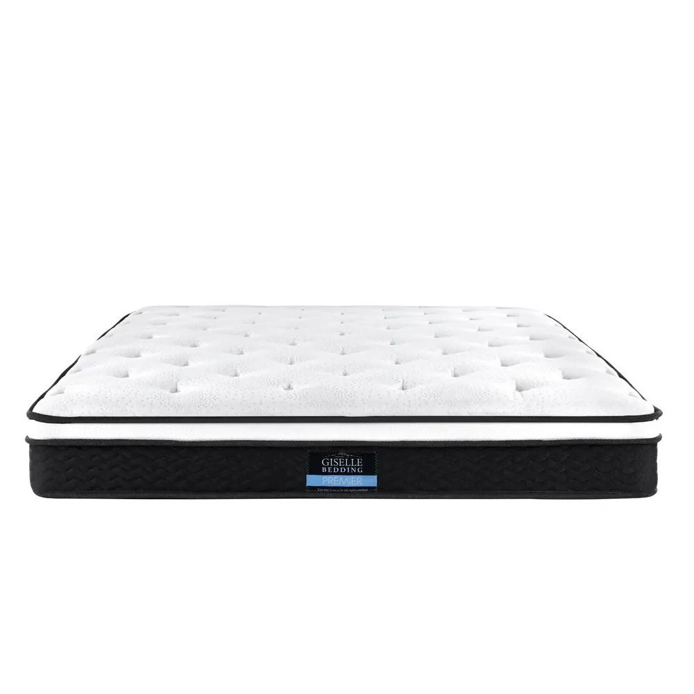 Queen Package | Henley LED Storage Bed White & Bonita Euro Top Mattress (Medium Firm)