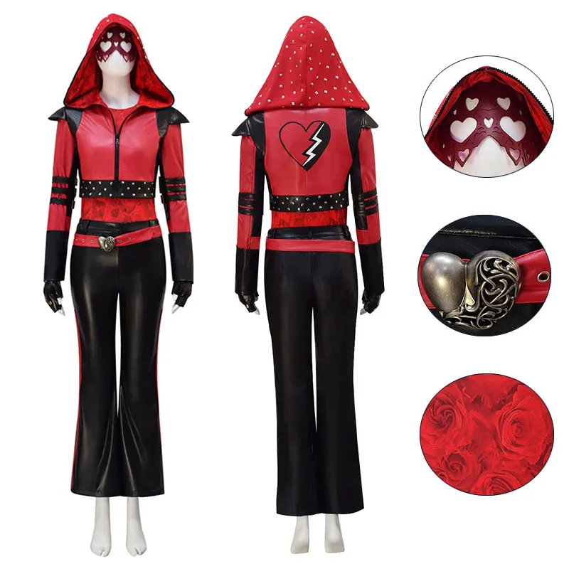 Red Descendants Jacket Outfit Descendants: The Rise of Red Heart Cosplay Costume Suit