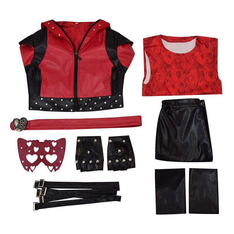 Red Descendants Jacket Outfit Descendants: The Rise of Red Heart Cosplay Costume Suit