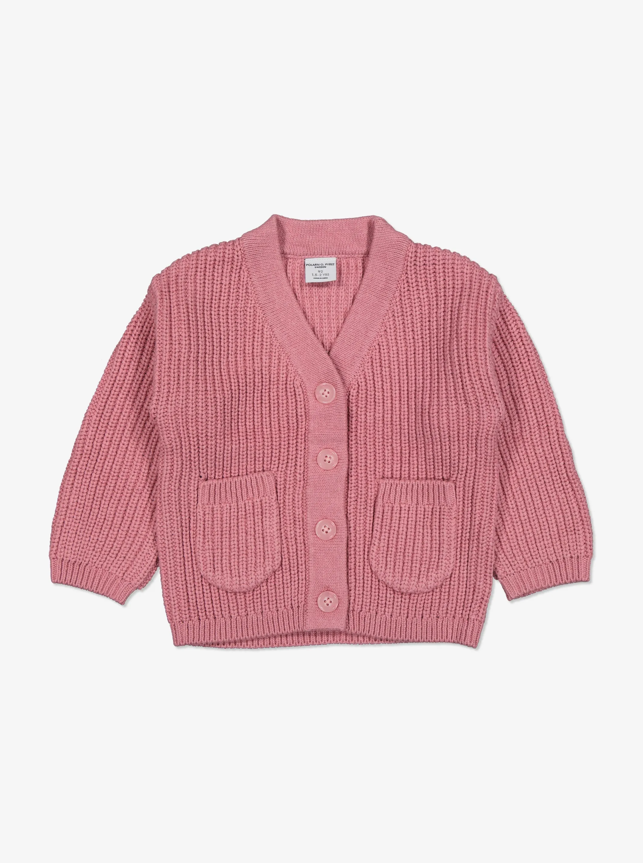 Rib Knit Kids Cardigan