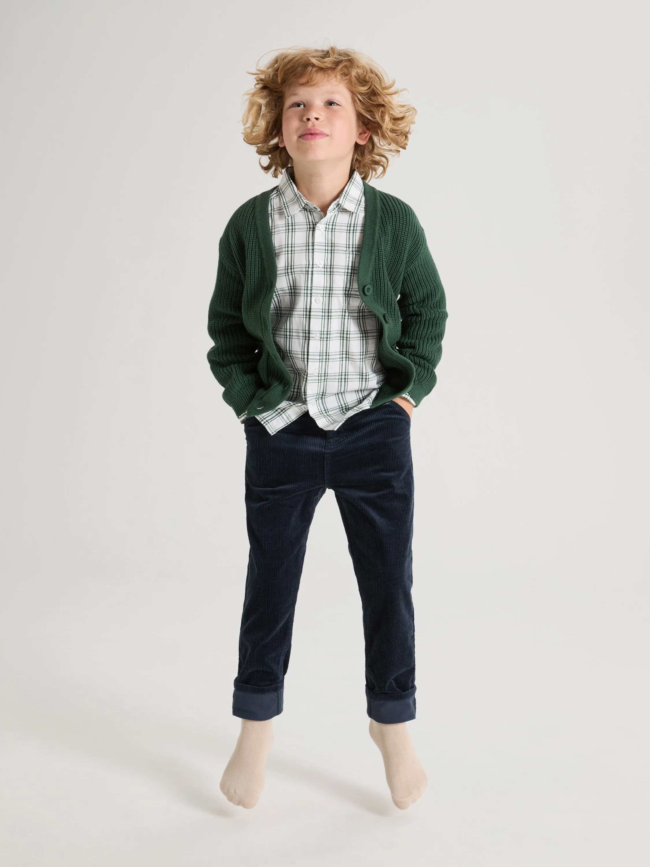 Ribbed Kids Cardigan