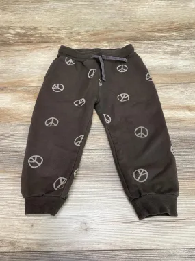 Rylee   Cru Brown Peace Jogger Sweatpants sz 18-24m