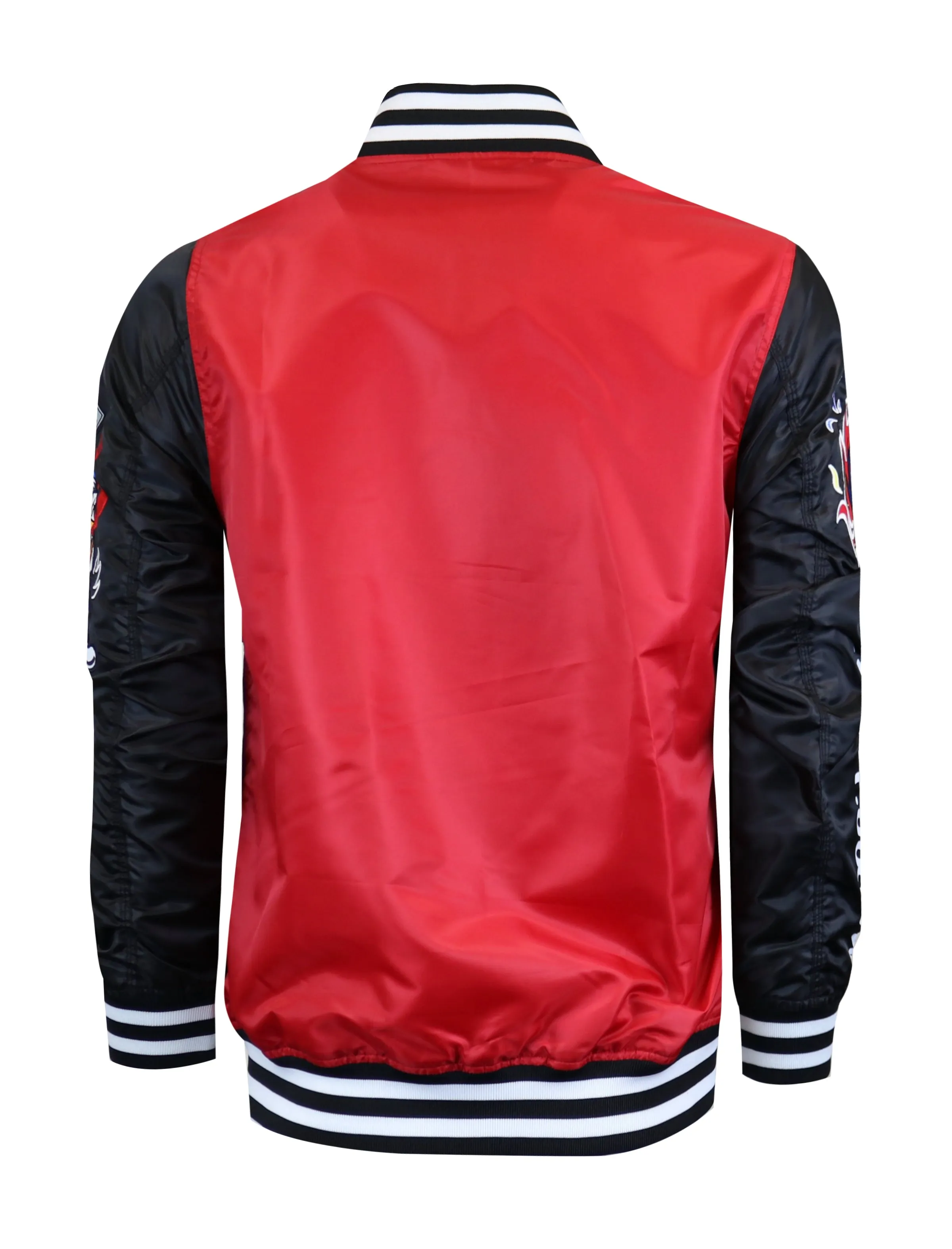 S51113-VARSITY BOMBER JACKET (RED)