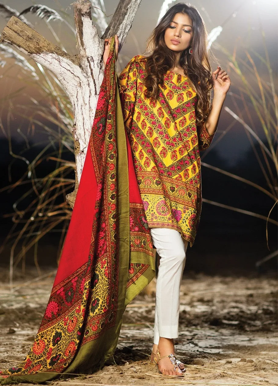 Sana Safinaz Winter Shawl Collection 2015 - 02B