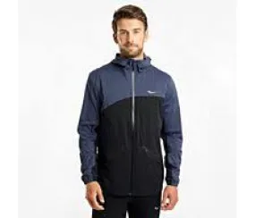 Saucony | Drizzle Jacket | Men's | Mood Indigo/Black