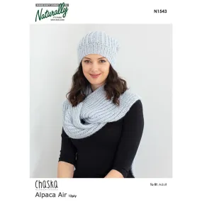 Scarf and Hat Knitting Pattern (N1543)