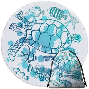 Sea Turtle Society Towel   Backpack